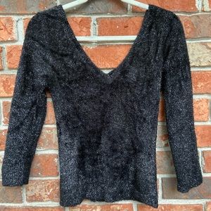 Sparkly Black Top - Nicole Miller Collection